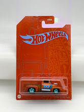 Load image into Gallery viewer, Hot Wheels Custom ‘56 Ford Truck 53rd Anniversary Orange Card
